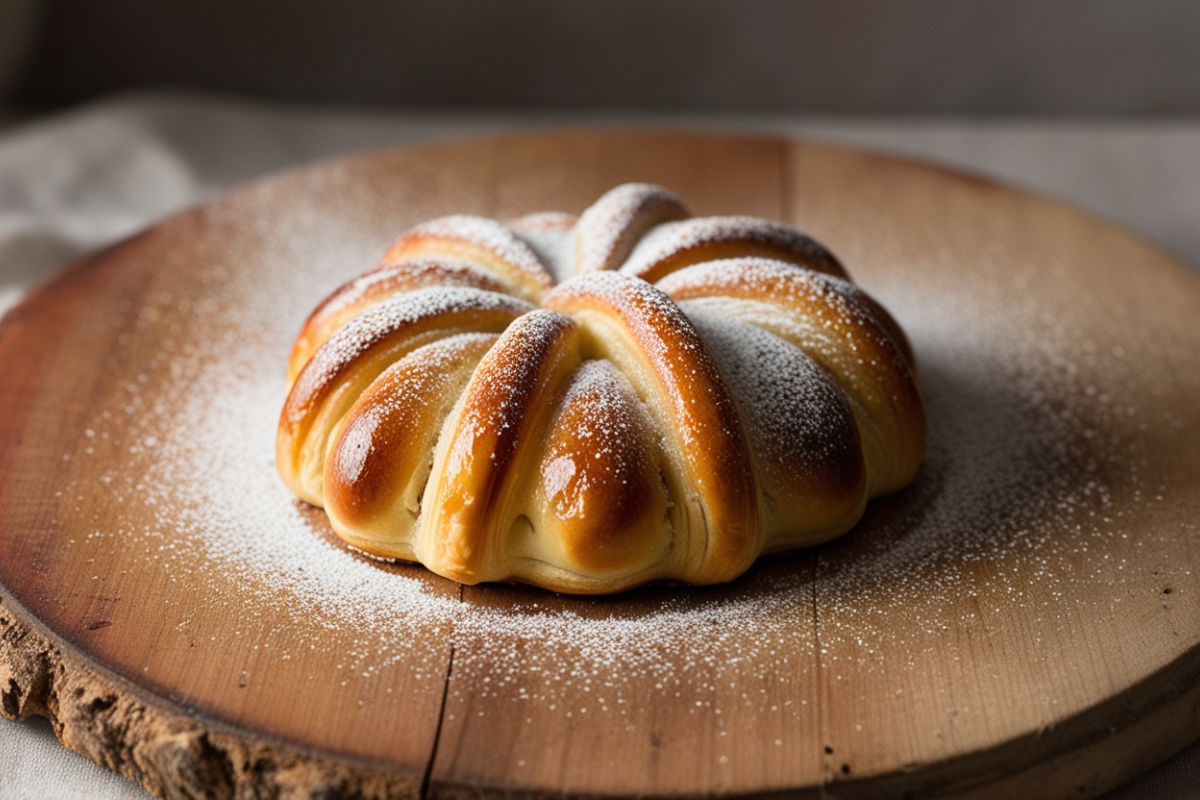 Traditional Mandelgipfel Almond Crescent Pastry