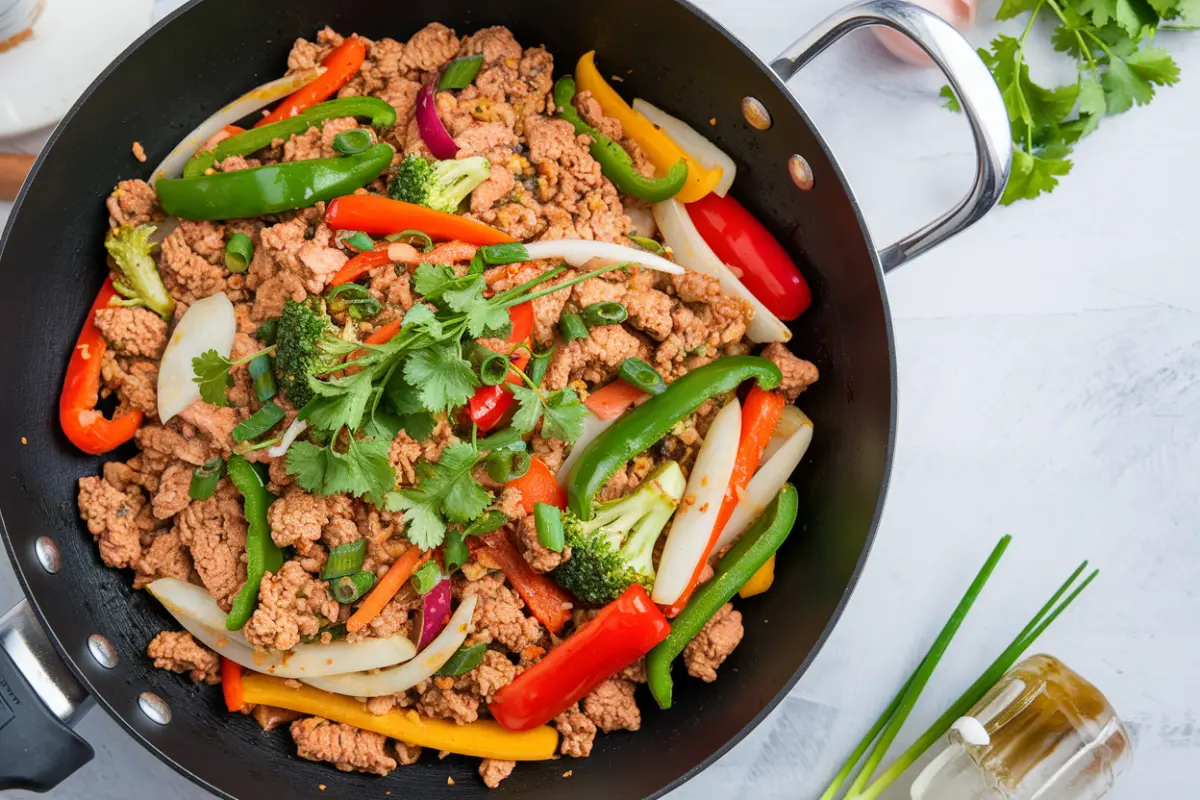 Healthy ground chicken dish for weight loss