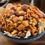 Homemade Chex Mix recipe made in the oven