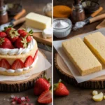 Shortcake and shortbread comparison with ingredients and texture