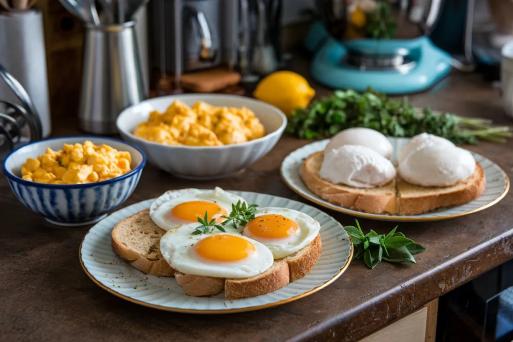 Different Ways to Cook Eggs - Scrambled, Poached, and Fried