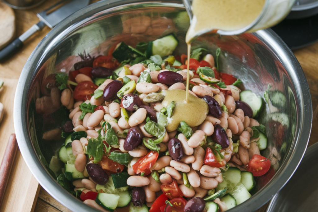 Butter Beans in a Bowl with Fresh Ingredients