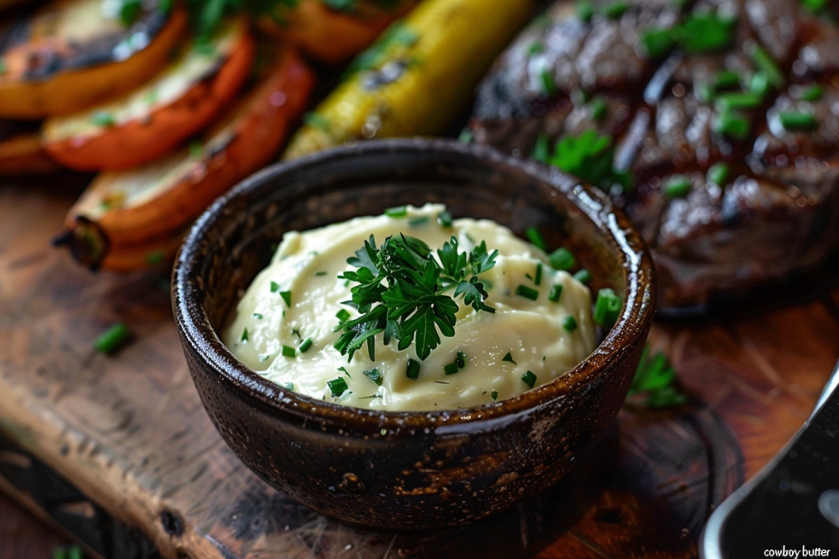 Cowboy Butter Sauce for Grilled Meats and Vegetables