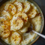 Fresh banana slices in banana pudding with no browning